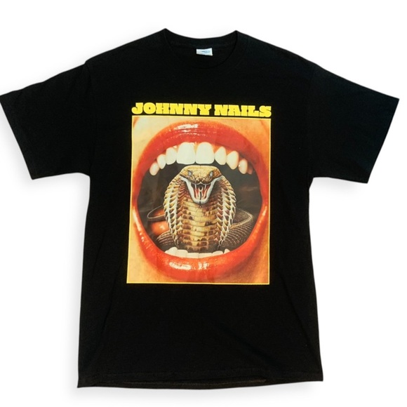Johny Nails Snake Tee Black - Picture 1 of 8